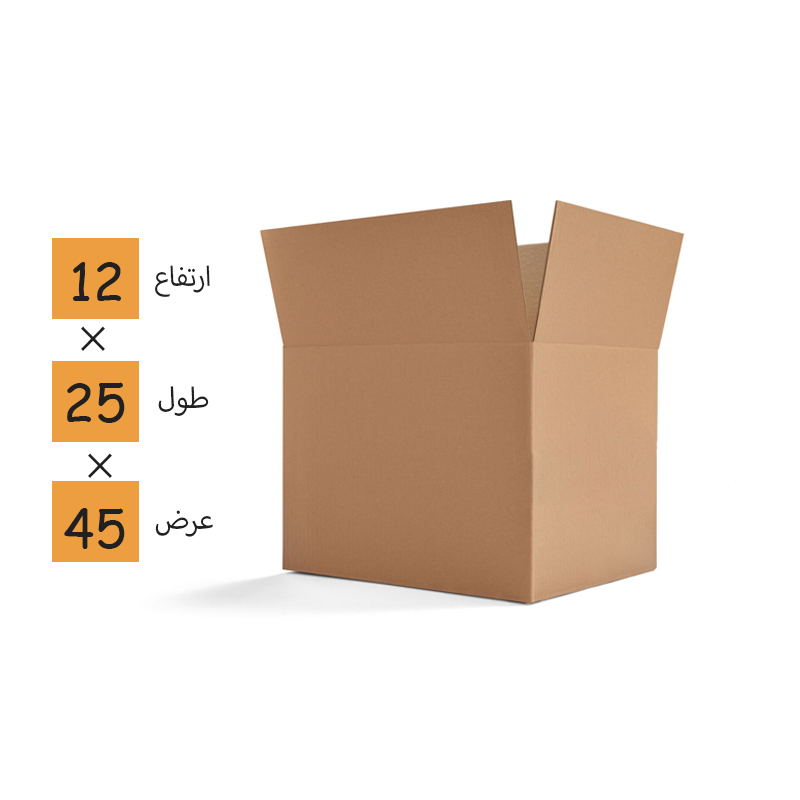 کارتن آماده خام بدون چاپ (سه لایه)