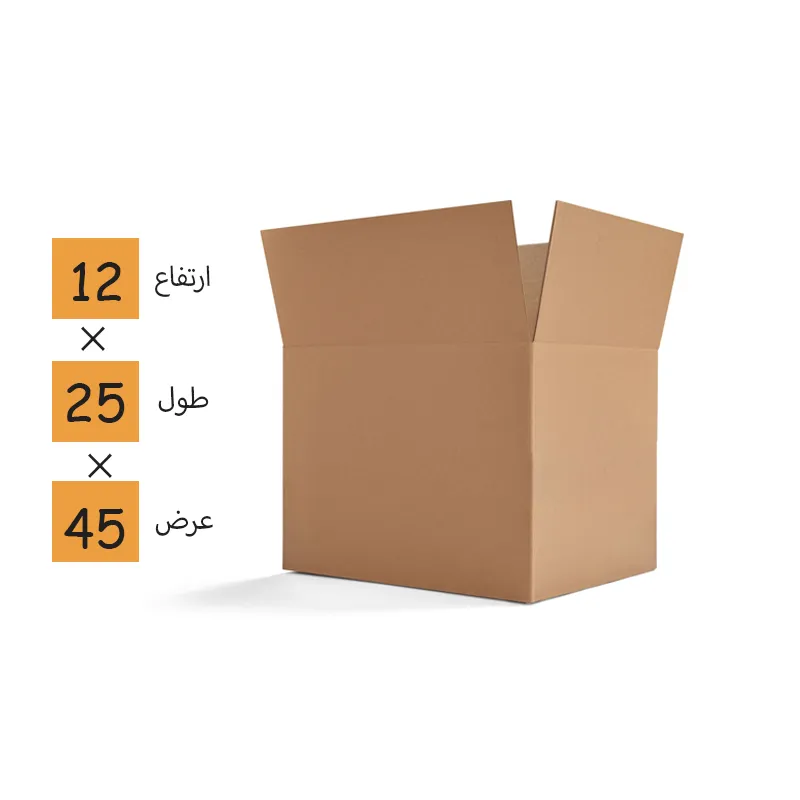 کارتن آماده بدون چاپ سایز ۳ (۳ لایه)